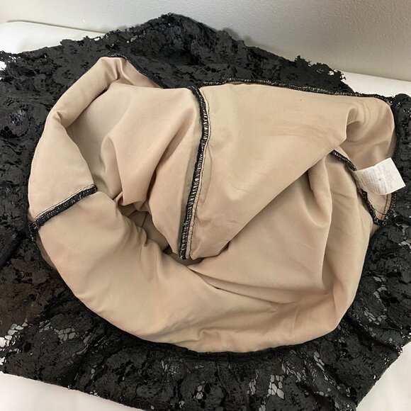 Saylor Jasmyn Long Sleeve Coated Lace Top Black - Picture 10 of 13